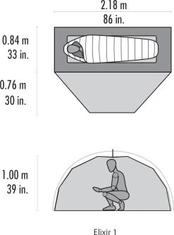 MSR Elixir™ 1 Tent -Udendørs Udstyrsbutik 65000117 3