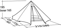 Robens Green Cone 4 PRS Tent -Udendørs Udstyrsbutik 65100159 7
