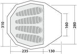 Robens Green Cone 4 PRS Tent -Udendørs Udstyrsbutik 65100159 8