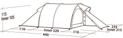 Robens Goshawk 4 Tent -Udendørs Udstyrsbutik 65100161 7