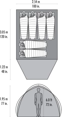 MSR Habitude™ 6 Tent -Udendørs Udstyrsbutik 65200015 3