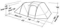 Robens Double Dreamer 5 Tent -Udendørs Udstyrsbutik 65200026 7