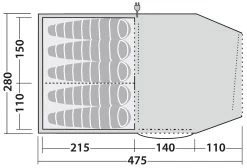 Robens Double Dreamer 5 Tent -Udendørs Udstyrsbutik 65200026 8