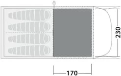 Robens Fleece Carpet Wolf Moon 4XP -Udendørs Udstyrsbutik 65800027 1