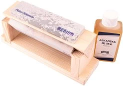 Herbertz Sharpening Stones Station With Oil